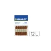 Lapices cera blanda Manley caja 12 unidades pardo