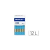 Lapices cera blanda Manley caja 12 unidades celeste claro