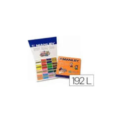 Lapices cera blanda Manley 192 unidades