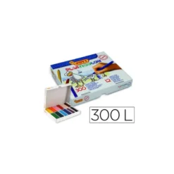 Lapices cera Jovi plasticolor 300 unidades de 12 colores surtidos