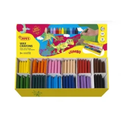 Lapices cera Jovi 300 unidades de 12 colores surtidos
