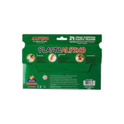Lapices cera PlastiAlpino caja de 24 unidades colores surtidos
