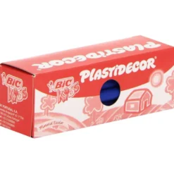 Lapices cera Plastidecor caja 25 unidades azul oscuro