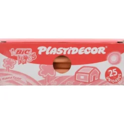 Lapices cera Plastidecor caja 25 unidades carne