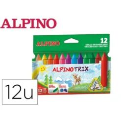 Lapices cera semiblanda Alpino DacsTrix 12 unidades