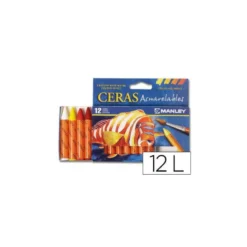 Lapices de cera masats acuarelable caja 12 unidades colores surtidos