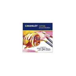 Lapices de cera masats acuarelable caja 24 unidades colores surtidos