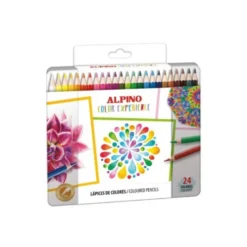 LAPICES DE COLORES ALPINO COLOR EXPERIENCE CAJA METALICA DE 24 UNIDADES COLORES SURTIDOS