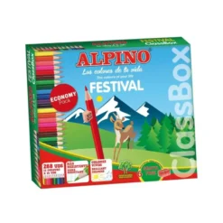 Lapices de colores alpino festival classbox caja 288 unidades 12 colores + sacapuntas