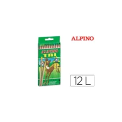 Lapices de colores Alpino triangulares caja 12 unidades