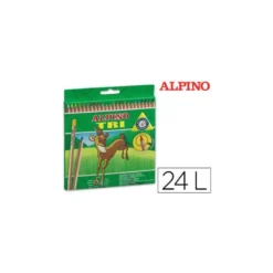 Lapices de colores Alpino triangulares caja 24 unidades