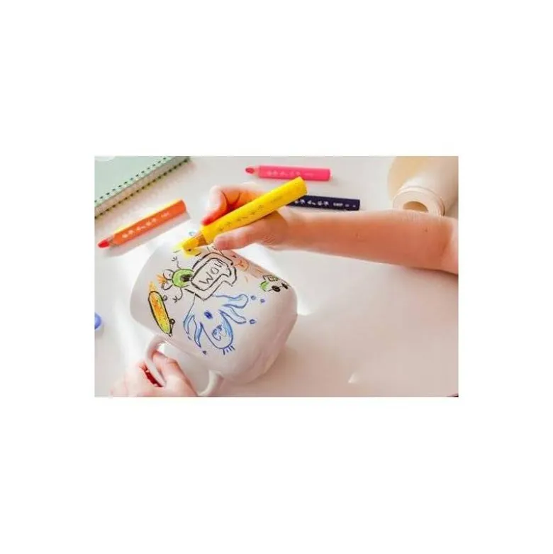 LAPICES DE COLORES BIC MULTISUPERFICIES TRIANGULARES MINA BORRABLE CAJA DE 6 UNIDADES COLORES SURTIDOS