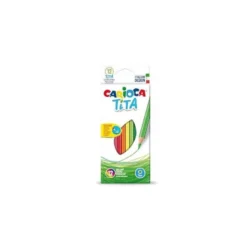 LAPICES DE COLORES CARIOCA TITA HEXAGONAL CAJA DE 12 UNIDADES COLORES SURTIDOS