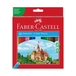 Lapices de colores Faber-Castell hexagonal caja 48 unidades + sacapuntas