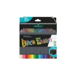 LAPICES DE COLORES FABER CASTELL EDICION BLACK SOPORTE DE 100 UNIDADES COLORES SURTIDOS