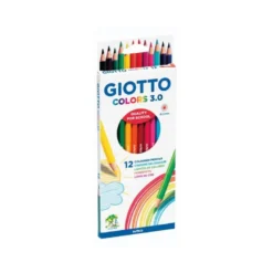 LAPICES DE COLORES GIOTTO COLORS 3.0 CAJA DE 12 COLORES MINA 3 MM
