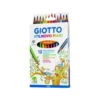 Lapices de colores Giotto mega triangulares caja 12 unidades mina gruesa
