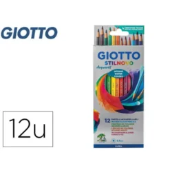 Lapices de colores Giotto Stilnovo acuarelables 12 colores