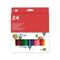 Lapices de colores Liderpapel hexagonal caja 24 Unidades