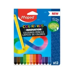 LAPICES DE COLORES MAPED COLOR PEPS INFINITY CAJA DE 12 COLORES SURTIDOS