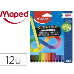 LAPICES DE COLORES MAPED COLOR PEPS INFINITY CAJA DE 12 COLORES SURTIDOS