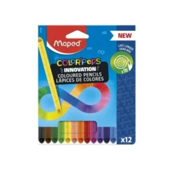 LAPICES DE COLORES MAPED COLOR PEPS INFINITY CAJA DE 12 COLORES SURTIDOS