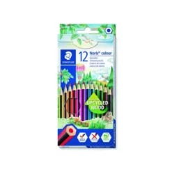 Lapices de 12 colores marca Staedtler Wopex ecologico