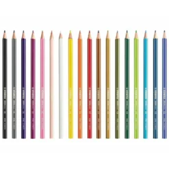 LAPICES DE COLORES STABILO GREEN COLORS CON CERTIFICADO FSC ESTUCHE CARTON DE 18 UNIDADES COLORES SURTIDOS