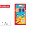 Lapices de colores Stabilo triangulares 12 unidades