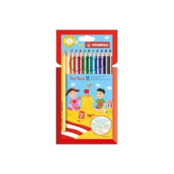 Lapices de colores Stabilo triangulares 12 unidades