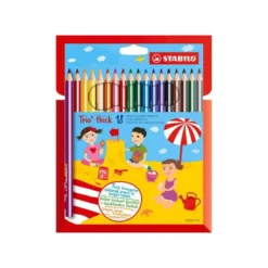 Lapices de colores Stabilo triangulares 18 unidades