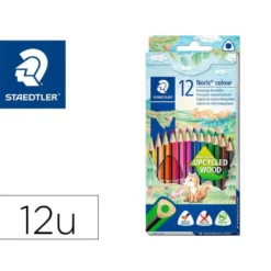 Lapices de colores Staedtler modelo Noris Club triangulares 12 lapices finos