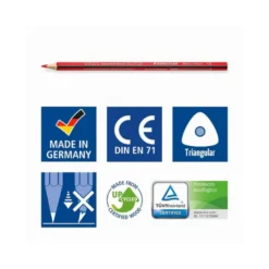 Lapices de colores Staedtler Wopex ecológicos caja de 18 colores largos