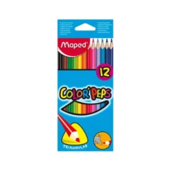 Lapices de colores triangulares Maped caja 12 unidades