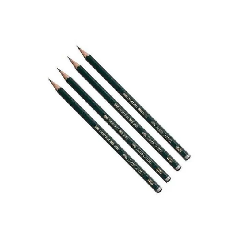 Lapices de grafito de Faber Castell 9000