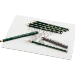 Lapices de grafito marca Faber Castell 9000 H