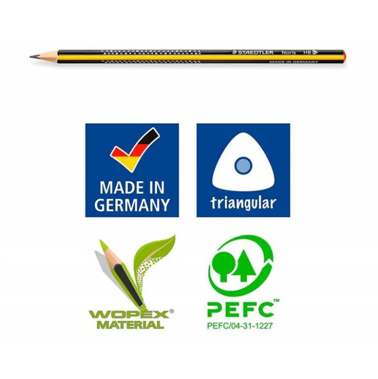 Lapices de grafito marca Staedtler Triplus Slim triangular