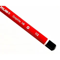 LAPICES DE GRAFITO MILAN HEXAGONAL HB + GOMA 430 + AFILALAPIZ BLISTER DE 3 UNIDADES