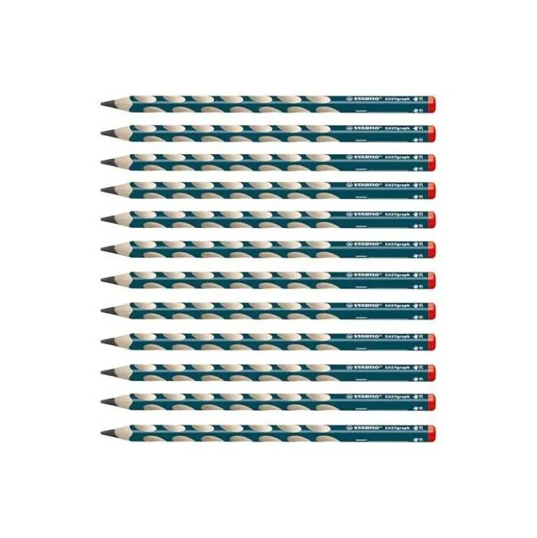 Lapices de grafito stabilo easygraph ergonomico para diestros minas hb