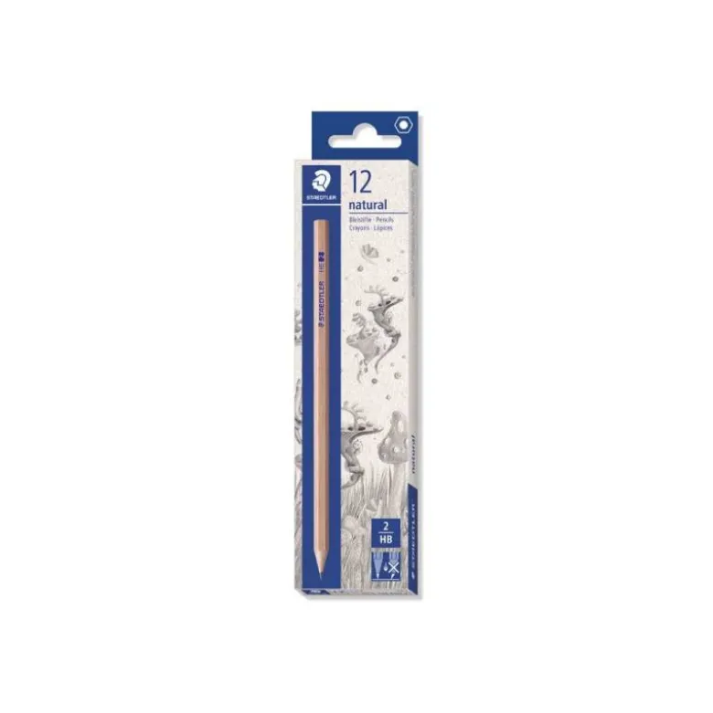 LAPICES DE GRAFITO STAEDTLER NORIS HB MADERA NATURAL
