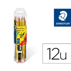 LAPICES DE GRAFITO STAEDTLER NORIS N.2 HB BLISTER PROMOCIONAL 120 ANIVERS DE 12 UDS + AFILALAPIZ Y GOMA