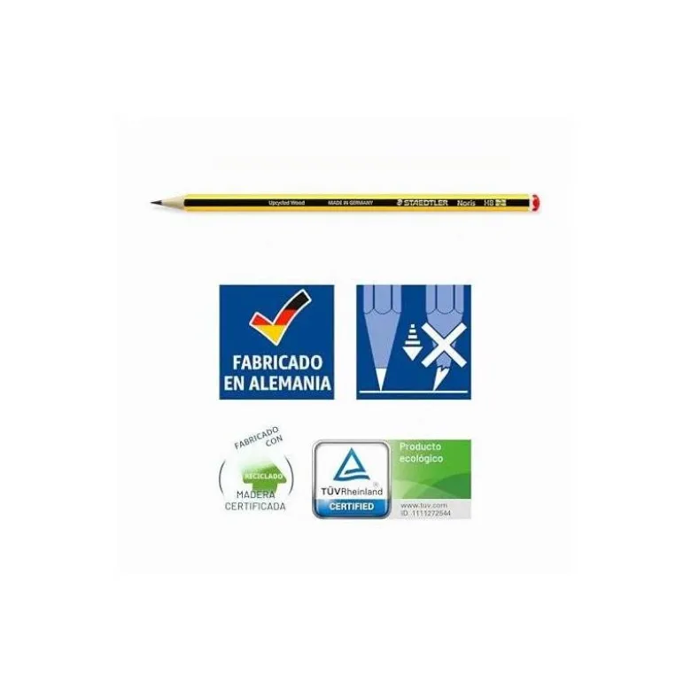 LAPICES DE GRAFITO STAEDTLER NORIS 120 N.2 HB EXPOSITOR DE 100 UNIDADES
