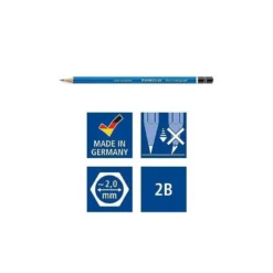 Lapices grafito Staedler Mars Lumograph 100 2B
