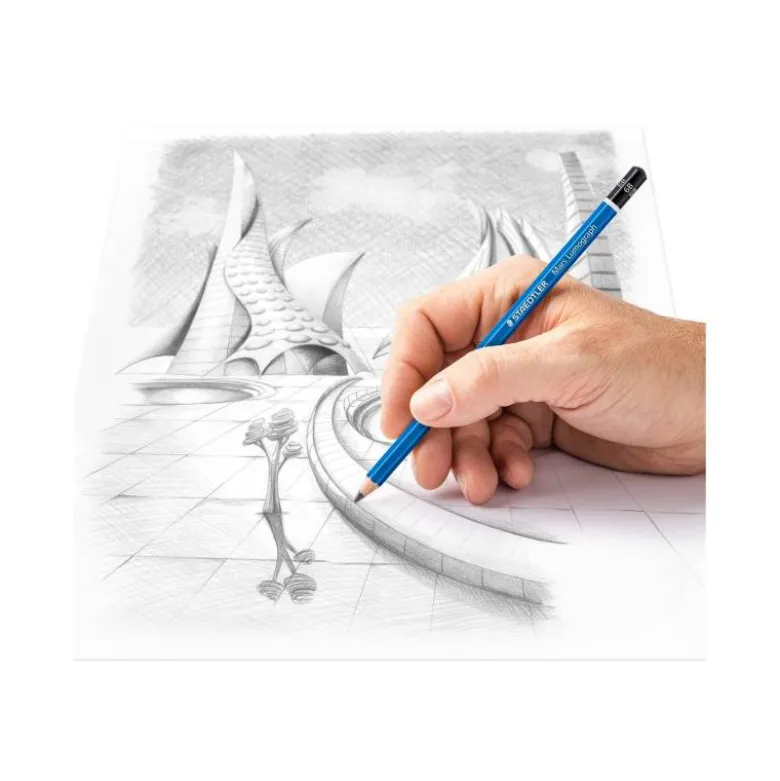 Lapices grafito Staedler Mars Lumograph 100 6B