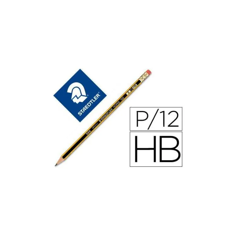 Lapices grafito Staedtler Noris N.2 HB