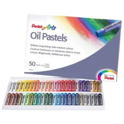 Lapices Pentel tipo pastel caja de 50 colores surtidos