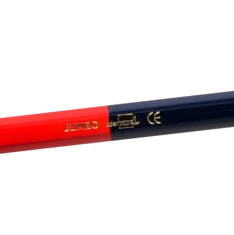 Lapiz bicolor marca Liderpapel rojo-azul Mina Gruesa