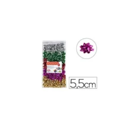 Lazos fantasia marca Liderpapel colores metalizados 5,5 cm