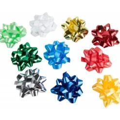 Lazos fantasia marca Liderpapel colores metalizados 6,5 cm