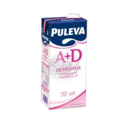 Leche desnatada Puleva Brik de 1 Litro